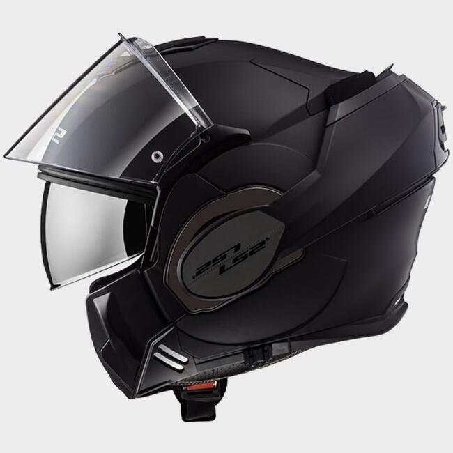 Casco Modulare Ls2 Ff399 Valiant Single Mono Nero Opaco